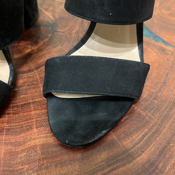 Aldo Black Faux Suede Block Heels - Picture 4 of 7